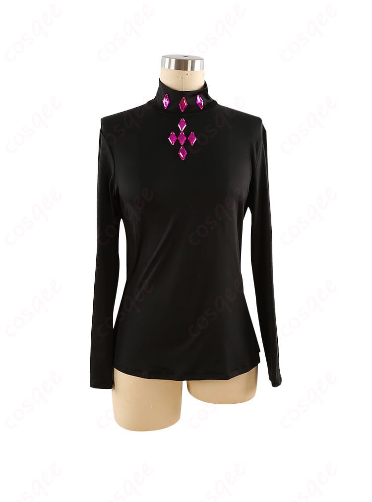 Fate/Grand Order 巌窟王 モンテ・クリスト コスプレ衣装の内搭長袖部分の正面詳細。キャラクターの衣装を忠実に再現。