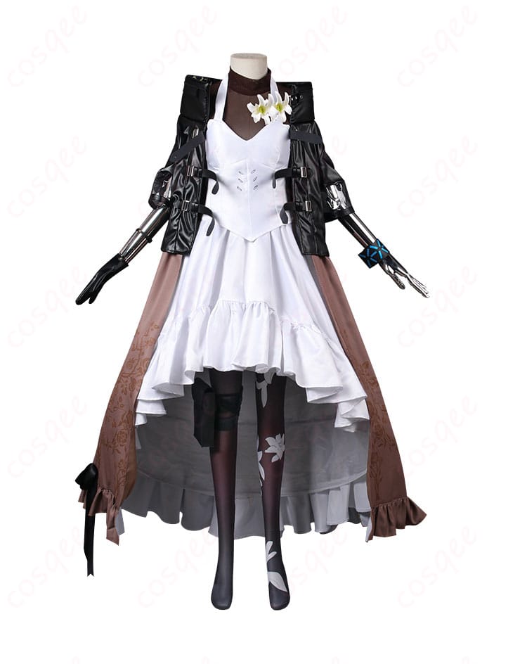 アークナイツ 焰影リード コスプレ衣装 正面画像。焰影リードの特徴的なデザインを忠実に再現。