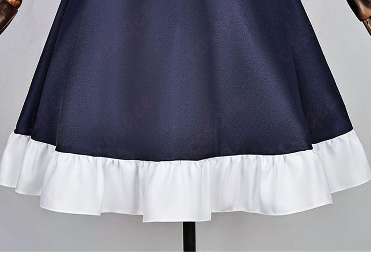 ホタルのコスプレ衣装のスカート部分の装飾。立体感のある美しいデザイン。