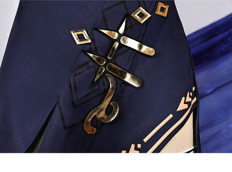 ヴィタのコスプレ衣装の衣裾装飾、衣裳全体の完成度を高める美しいディテール。