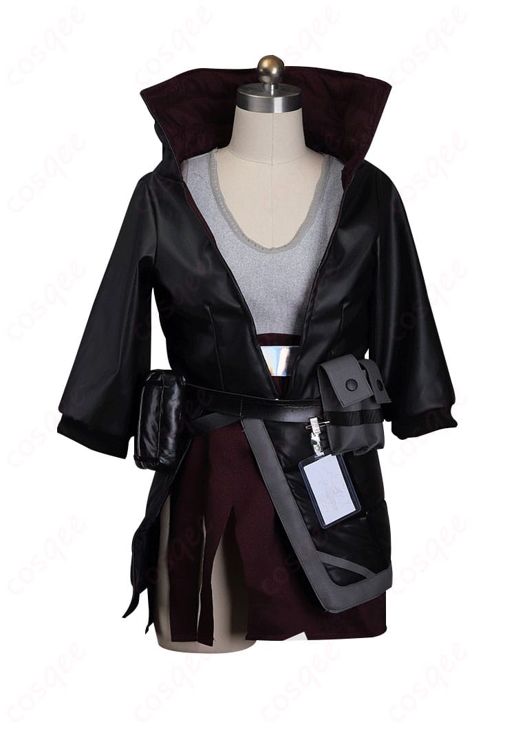 アークナイツ ホルンのコスプレ衣装、正面の詳細。高い再現度でファン必見のコスプレ衣装。