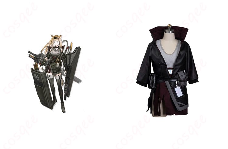 アークナイツ ホルンのコスプレ衣装、正面からのリアルな再現。コスプレイベントに最適!
