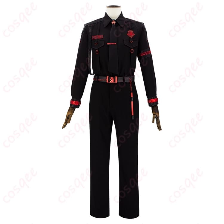 恋と深空 セイヤのEvol特殊部隊ブラック制服で端正に決めるコスプレ衣装 - 1枚目の画像