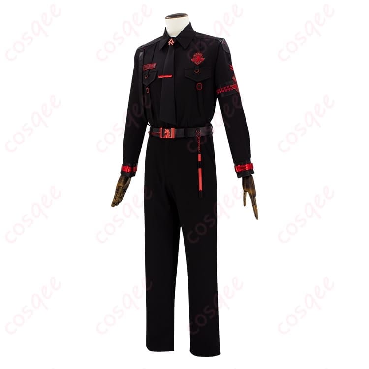 恋と深空 セイヤのEvol特殊部隊ブラック制服で端正に決めるコスプレ衣装 - 2枚目の画像