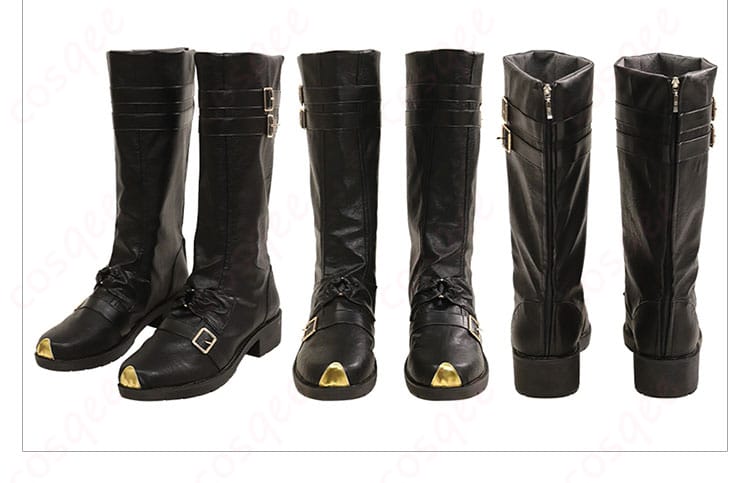 セフィロス コスプレ衣装用の靴の装飾。足元まで徹底したディテール。