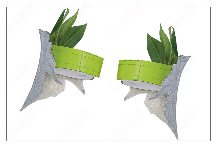 ノフィカ衣装に付属する小道具やアクセサリーの細部。