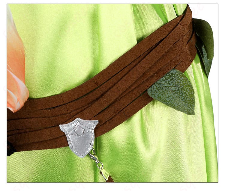 ノフィカ衣装の腰飾りに付けられたアクセサリーの詳細。