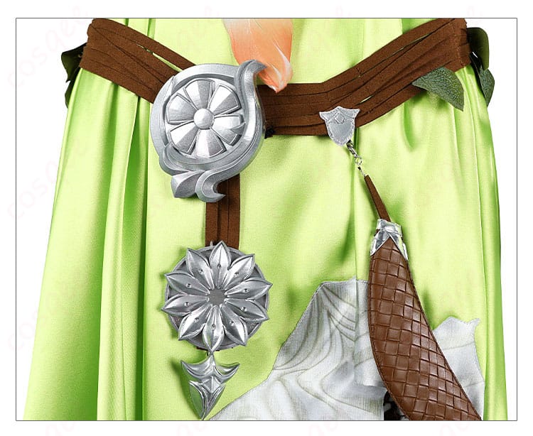 ノフィカのコスプレ衣装の腰帯の細かい装飾部分。繊細なデザイン。