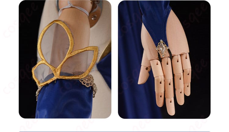 C.C.コスプレ衣装の衣袖と手飾り、精緻なデザイン。