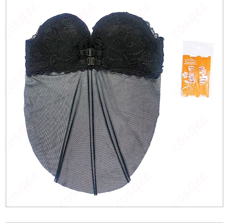 ジェイドコスプレ衣装のインナー部分の細部。快適な着心地を提供。