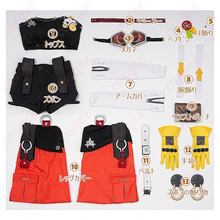 ゼンレスゾーンゼロ パイパー・ウィールのストリート×テック系コスプレ衣装｜写真映えして動きやすい - 4枚目の画像