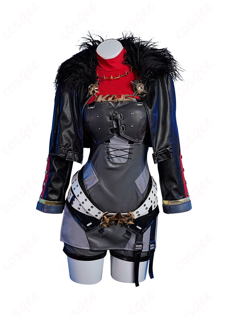商品正面画像 - ゼンレスゾーンゼロ キング・シーザーコスプレ衣装、正面からの詳細。