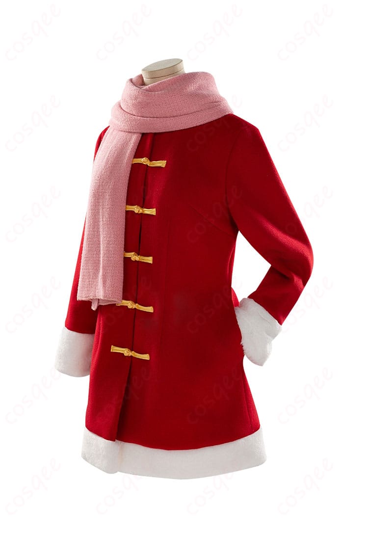 コスプレ衣装の左側装飾のアップ写真|銀魂 神楽 冬服 コスプレ衣装