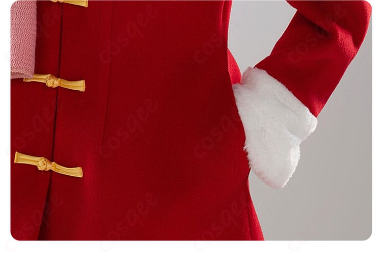 コスプレ衣装の装飾の細部写真|銀魂 神楽 冬服 コスプレ衣装