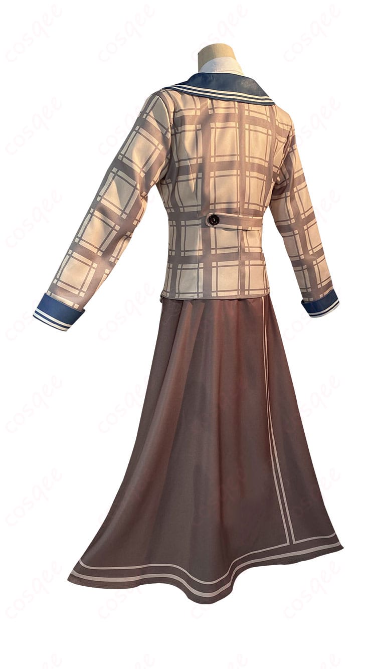 商品背面画像|アリス・デロス報道記者コスプレ衣装、後ろ姿のデザイン