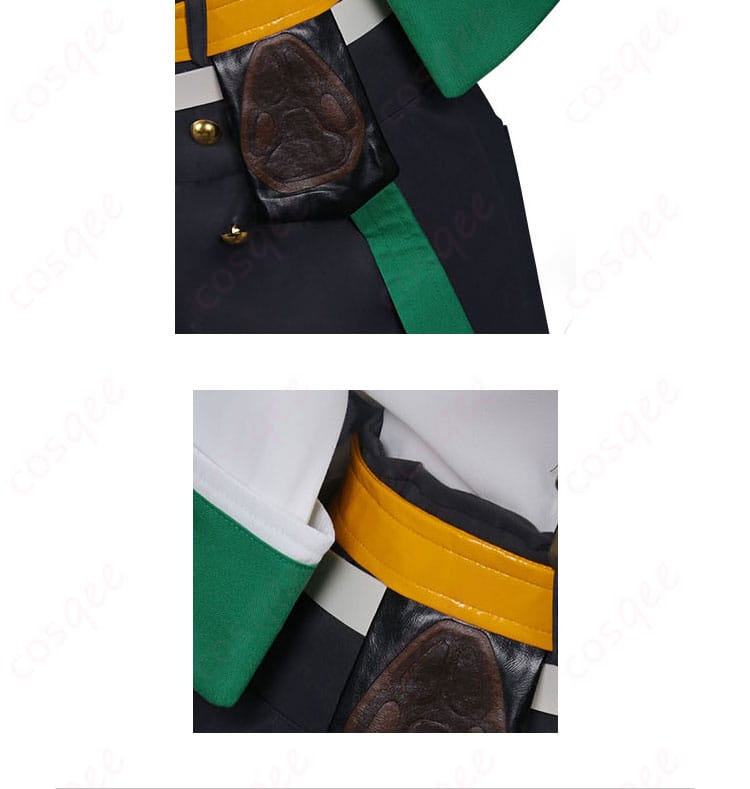 ジオヴァーナ コスプレ衣装の腰飾りの詳細画像。デザインや素材の細部がしっかり表現されたショット。