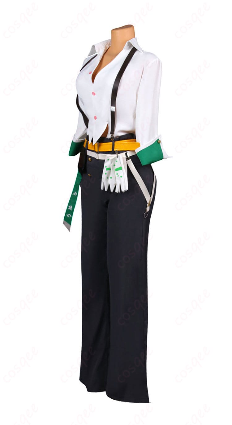 ジオヴァーナ コスプレ衣装の側面画像。コスプレ衣装の細部、デザインがよくわかる角度からのショット。