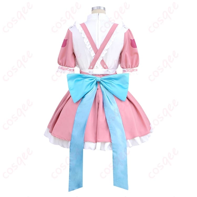 VTuber 結城さくなの清楚メイド風コスプレ衣装 ワンピとエプロンで写真映え - 2枚目の画像