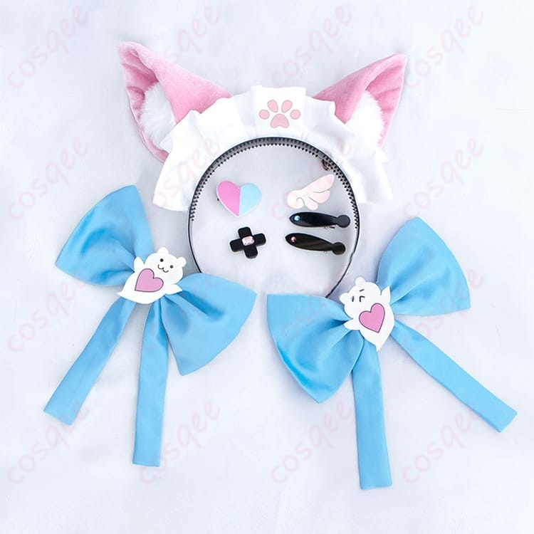 VTuber 結城さくなの清楚メイド風コスプレ衣装 ワンピとエプロンで写真映え - 3枚目の画像