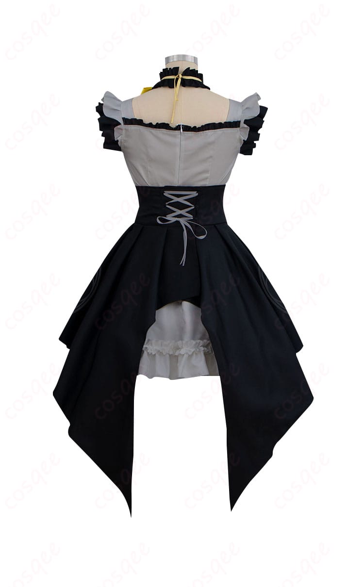 ブルーアーカイブ 伊落マリー アイドル コスプレ衣装 背面画像。衣装の美しい背面デザインとディテールが際立っています。