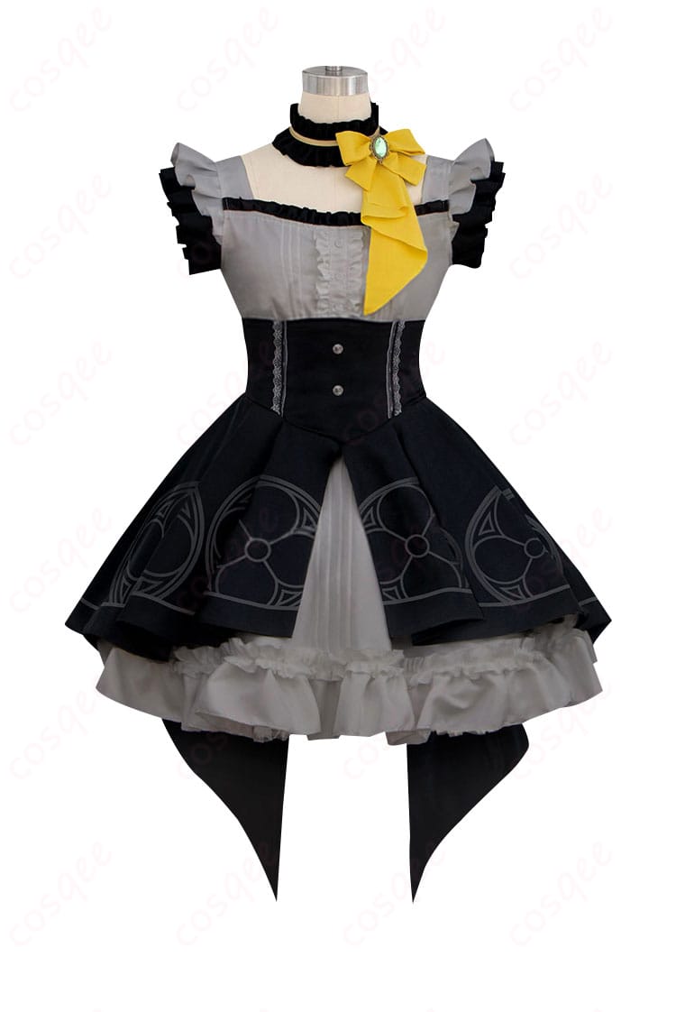 ブルーアーカイブ 伊落マリー アイドル コスプレ衣装 正面画像。高品質で忠実に再現された衣装が魅力的。