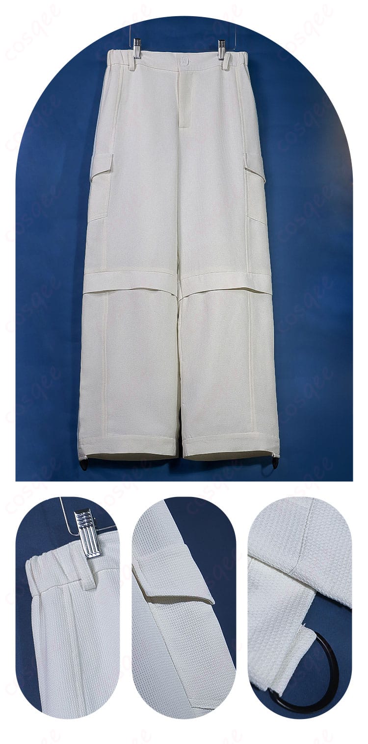 漣ジュン コスプレ衣装(私服2)ズボンの装飾細部。忠実に再現されたデザインで、快適な着心地。