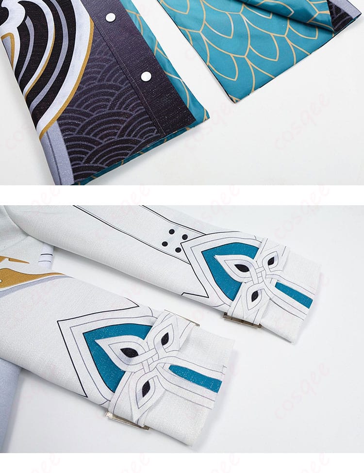 飛霄 コスプレ衣装の裾と袖口の装飾ディテール