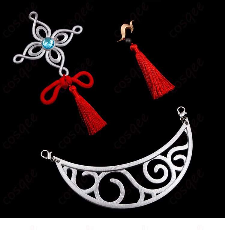 飛霄 コスプレ衣装の腰飾り、胸飾り、耳飾り