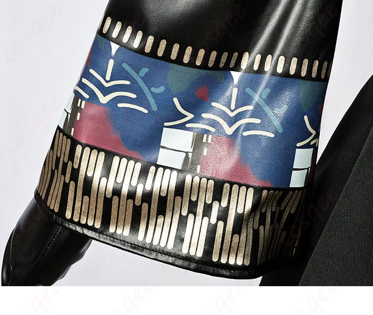 荒廃ラップランドコスプレ衣装の袖口装飾。細部まで丁寧に仕上げられたデザイン。