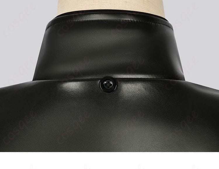 荒廃ラップランドコスプレ衣装の背中と肩部分の装飾。美しいラインが特徴です。