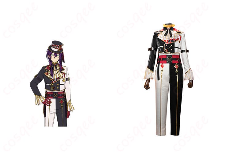 商品正面とキャラクターの合わせた画像 – あんさんぶるスターズ! 礼瀬マヨイ コスプレ衣装の全体イメージ