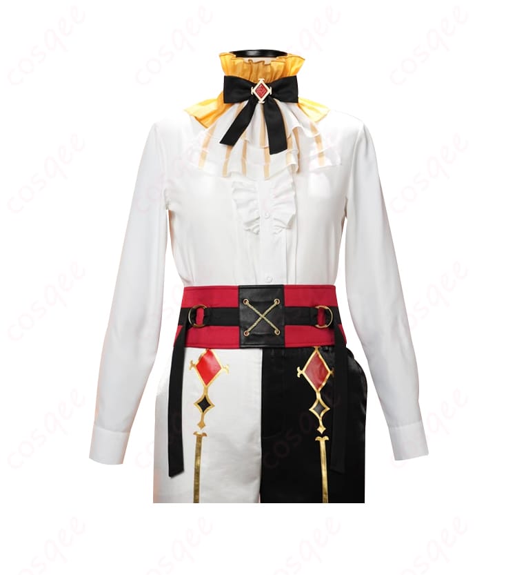 内衿シャツのディテール – コスプレ衣装の内衿シャツ部分の詳細