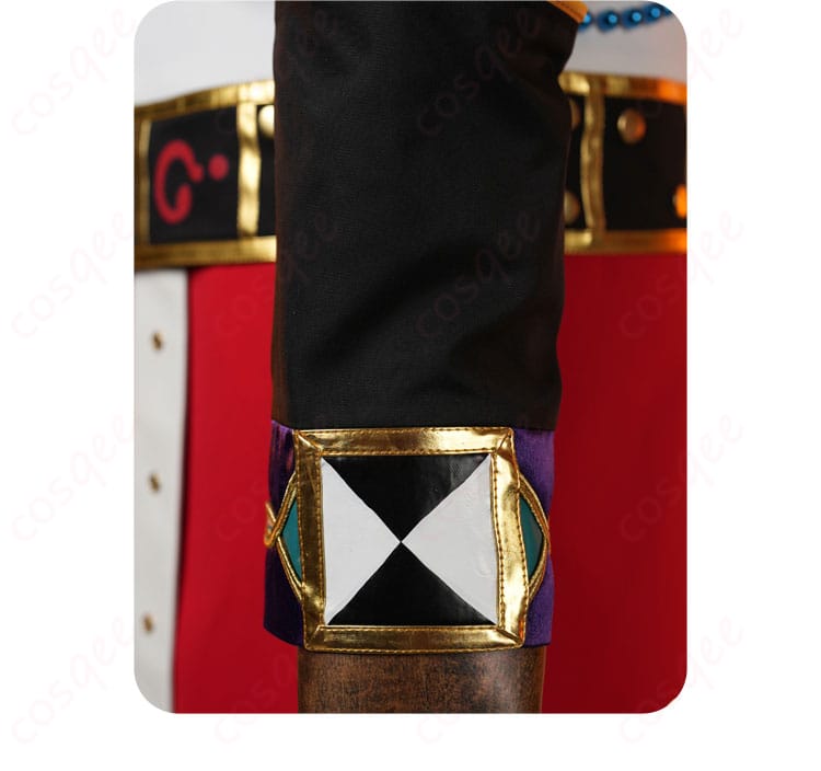 袖口装饰细节图:あんさんぶるスターズ!! 七種茨 コスプレ衣装 袖口の装飾ディテール、細部まで再現されたキャラクター衣装。