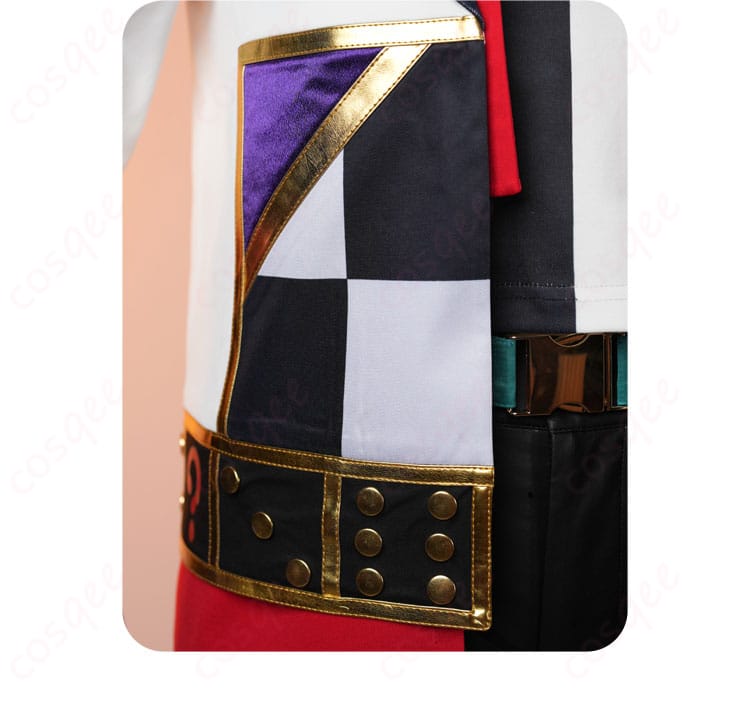 衣摆装饰细节图:あんさんぶるスターズ!! 七種茨 コスプレ衣装 衣装の裾部分の装飾ディテール、優れた技術で仕上げられたデザイン。