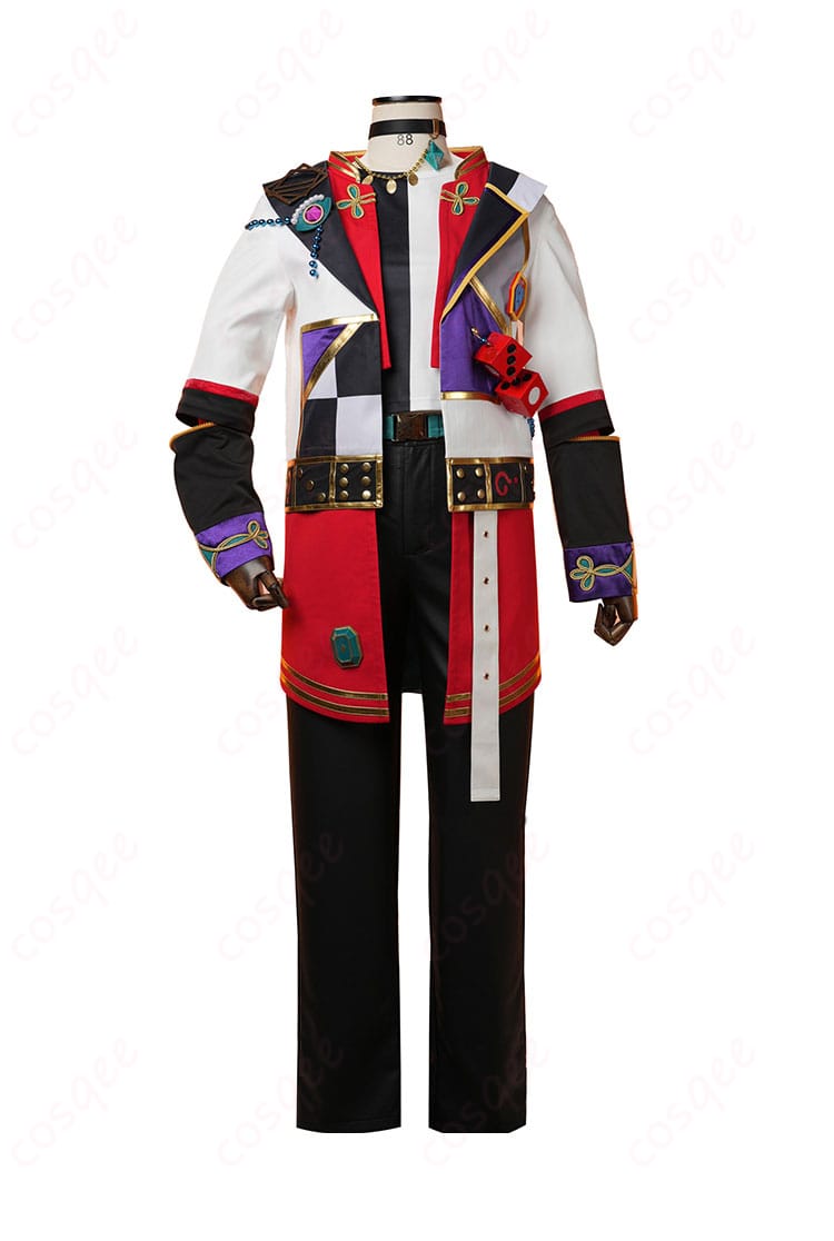 商品正面図:あんさんぶるスターズ!! 七種茨 コスプレ衣装 正面の全体画像、細部まで精緻に作られたデザイン。