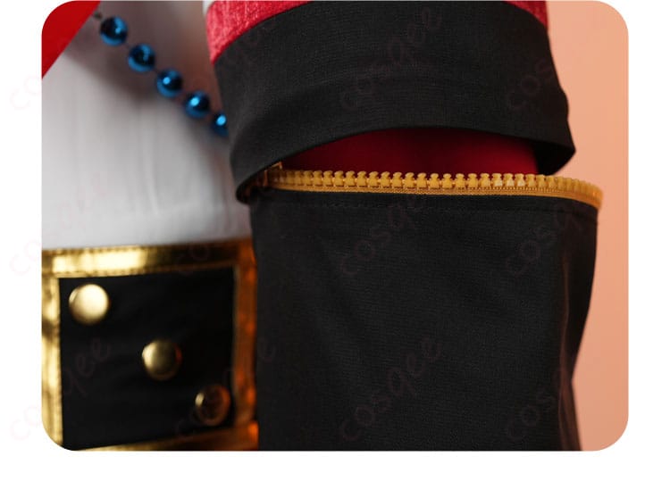 衣袖装饰细节图:あんさんぶるスターズ!! 七種茨 コスプレ衣装 袖部分の装飾ディテール、凝ったデザインが特徴。