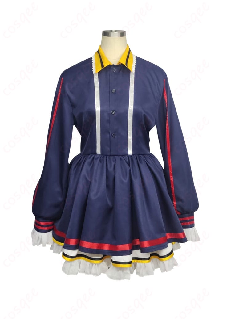 服装装飾ディテール - 蝶結びとスカーフの装飾、愛清フウカコスプレ衣装