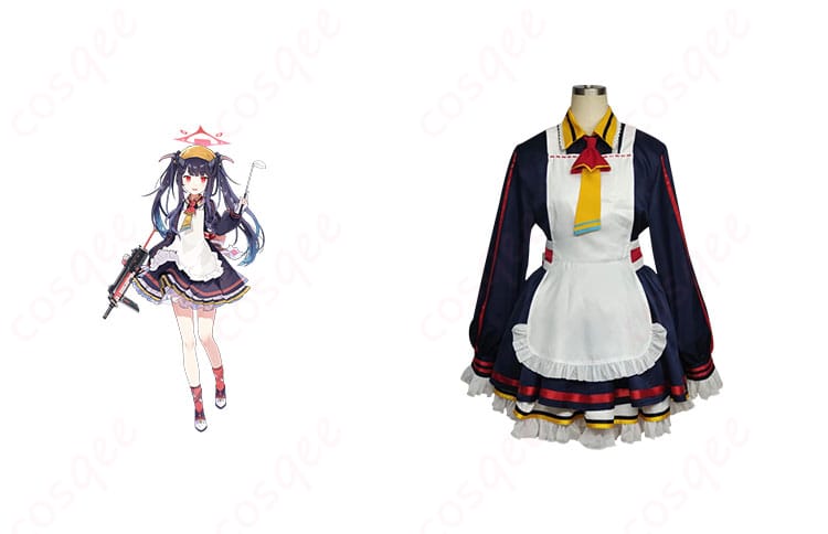 商品正面とキャラクター愛清フウカのコスプレ衣装の組み合わせ図