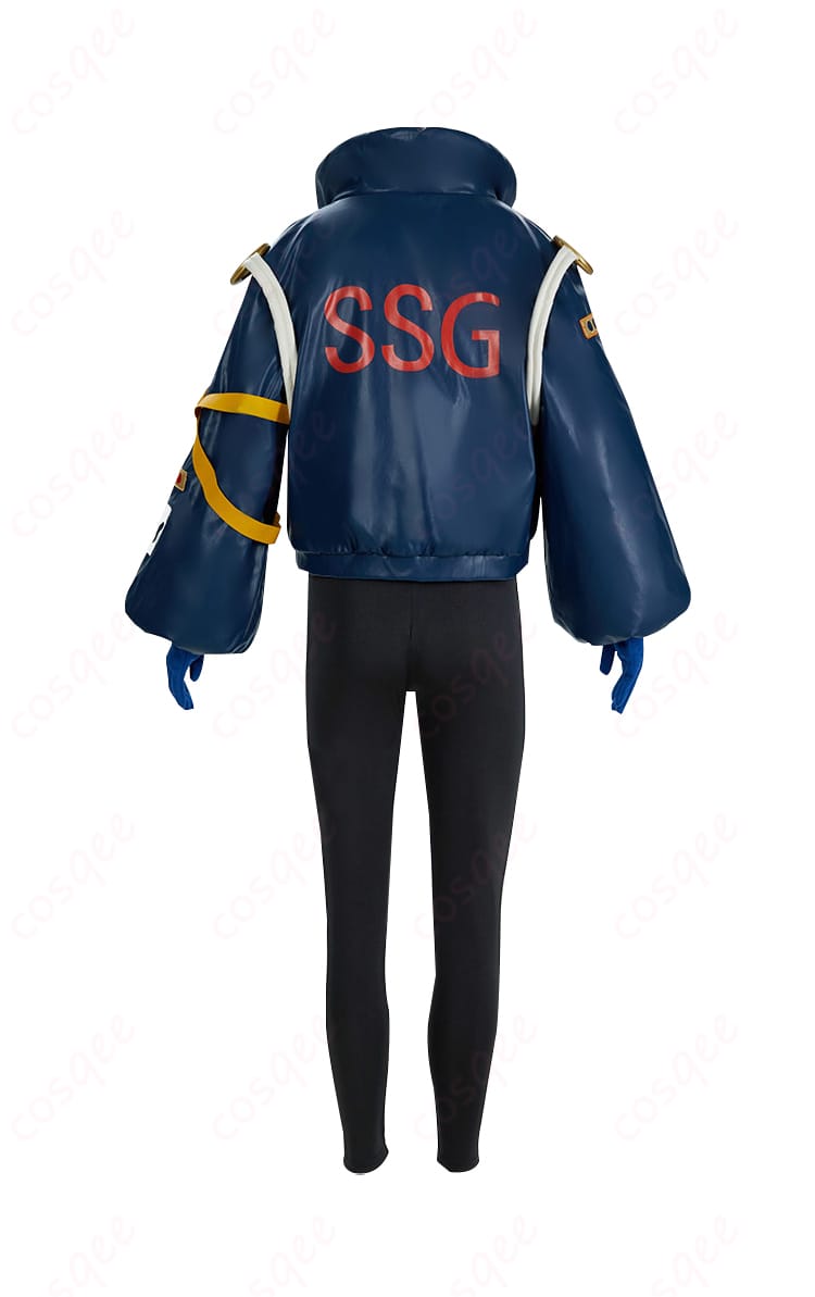 商品背面から見たロロノア・ゾロのコスプレ衣装。背面のディテールも忠実に再現。