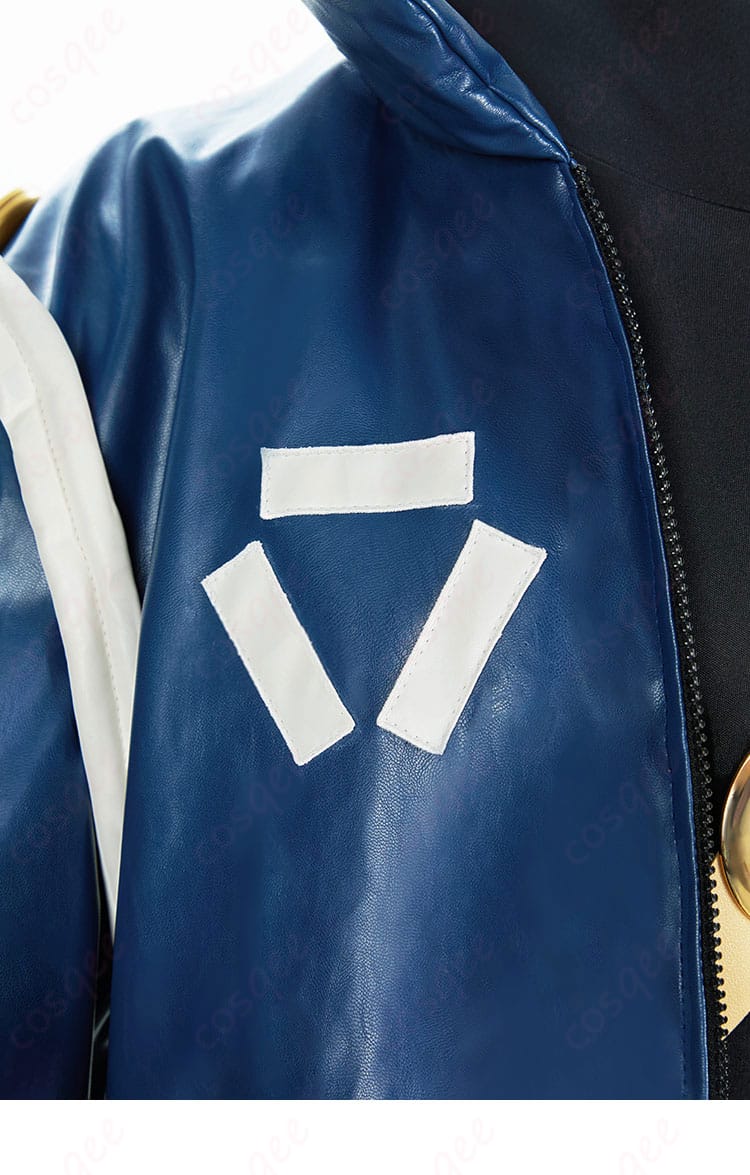 胸元の装飾細部。ロロノア・ゾロのエッグヘッド編コスプレ衣装の特徴的なデザイン。