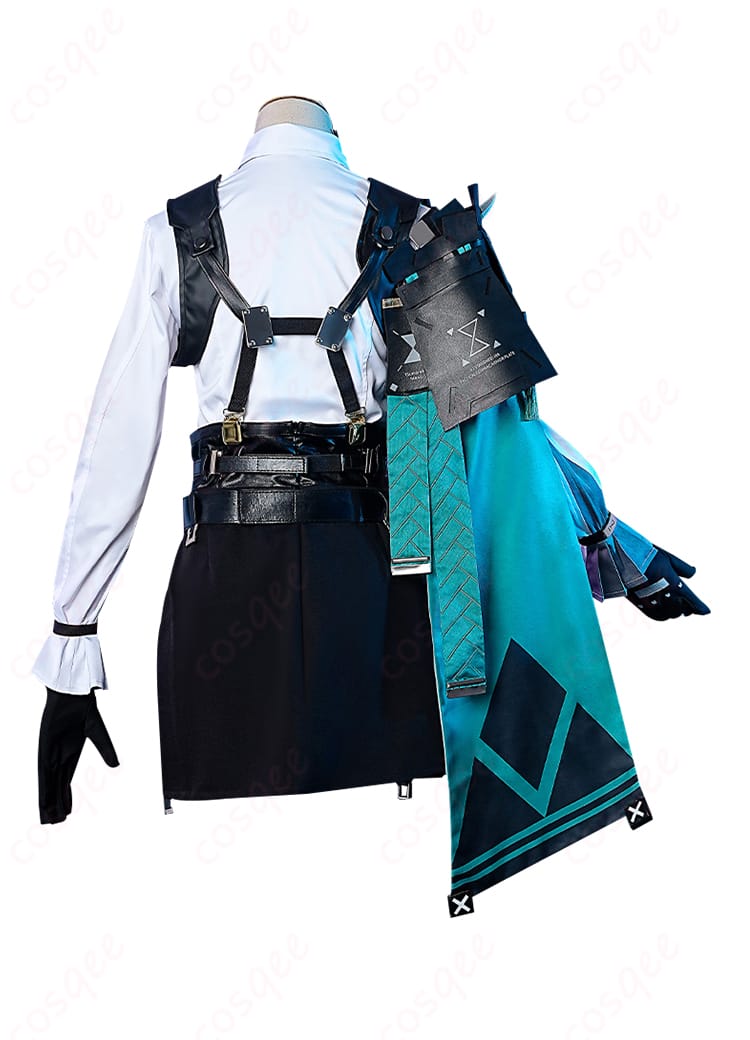 商品背面のコスプレ衣装、ゼンレスゾーンゼロ月城柳のデザイン