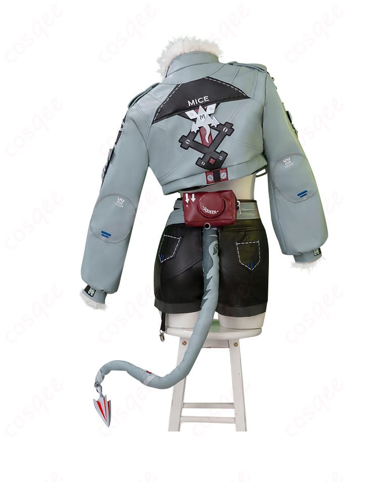 ゼンレスゾーンゼロ ジェーン・ドゥ コスプレ衣装の背面図。細部にこだわった作り。