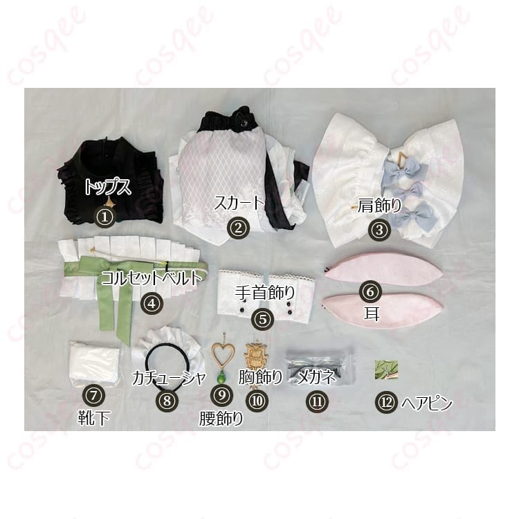 NU:カーニバルのオリビンを知的に魅せるメイド服コスプレ｜写真映えと着やすさを両立 - 4枚目の画像