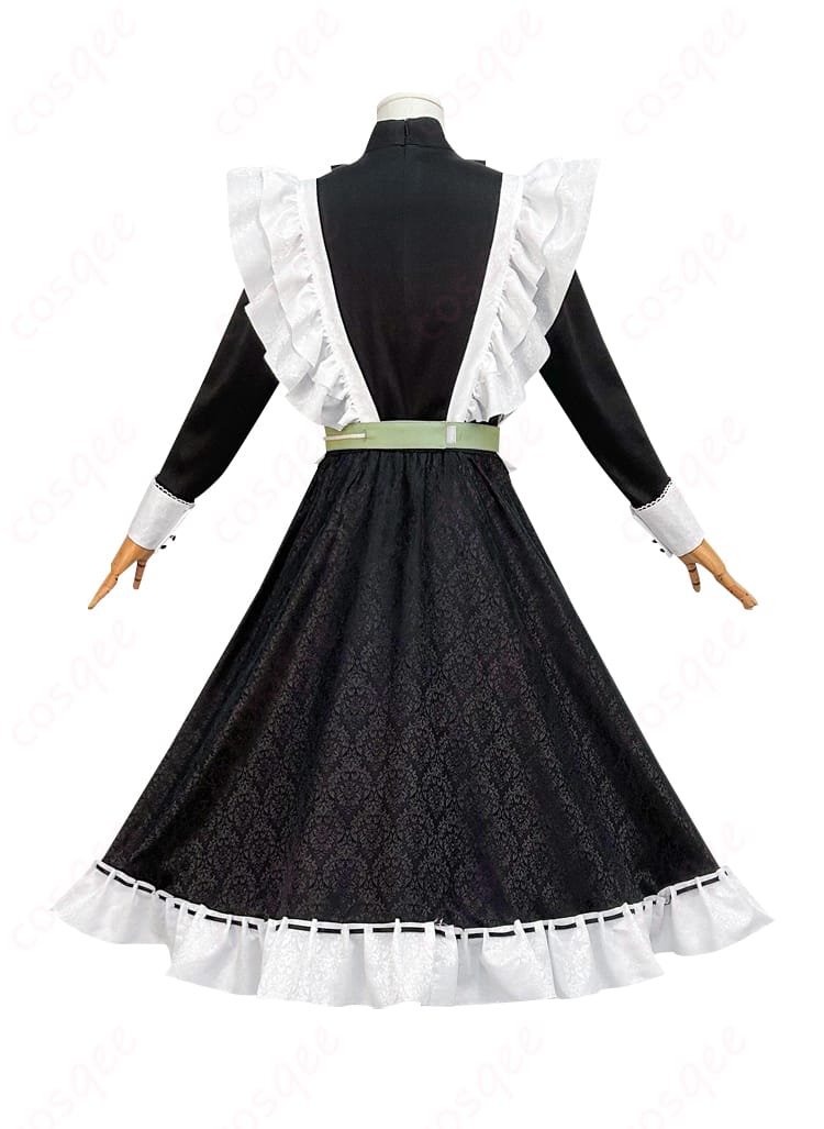 商品背面のコスプレ衣装画像 - メイド服の後ろ姿、細部まで再現