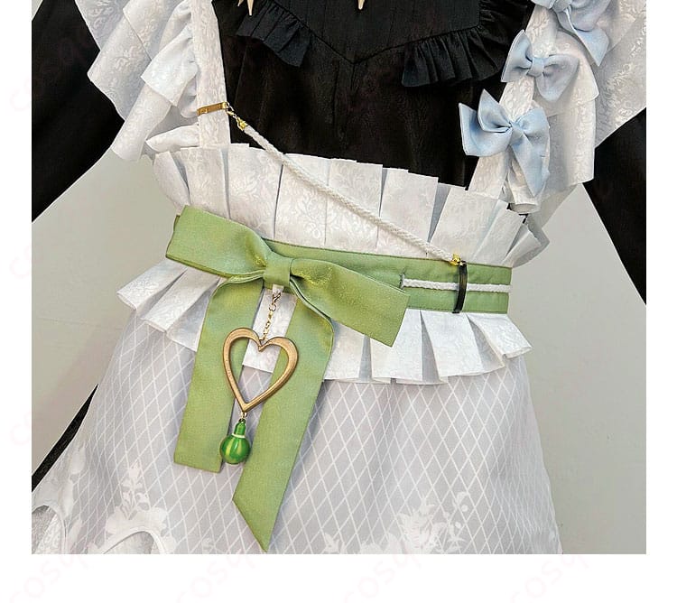 腰封装飾の細部画像 - オリビンのコスプレ衣装、腰部の装飾の詳細