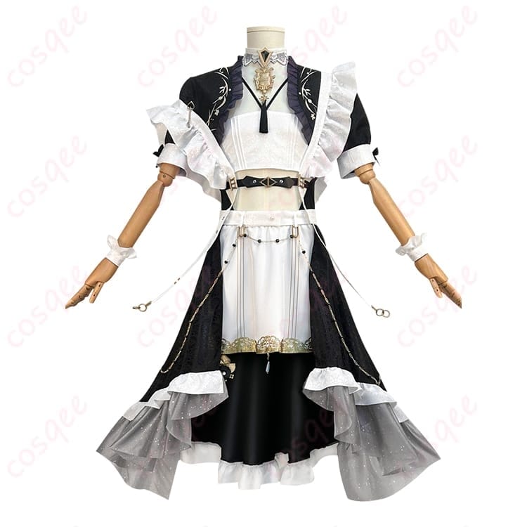 NU:カーニバル レイのメイド衣装で華やかに映える一着、豪華アクセ満載 - 1枚目の画像