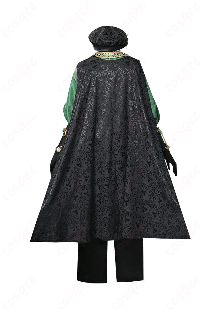 商品背面のコスプレ衣装。背面の細部まで忠実に再現された『第五人格』エミールのコスプレ衣装。