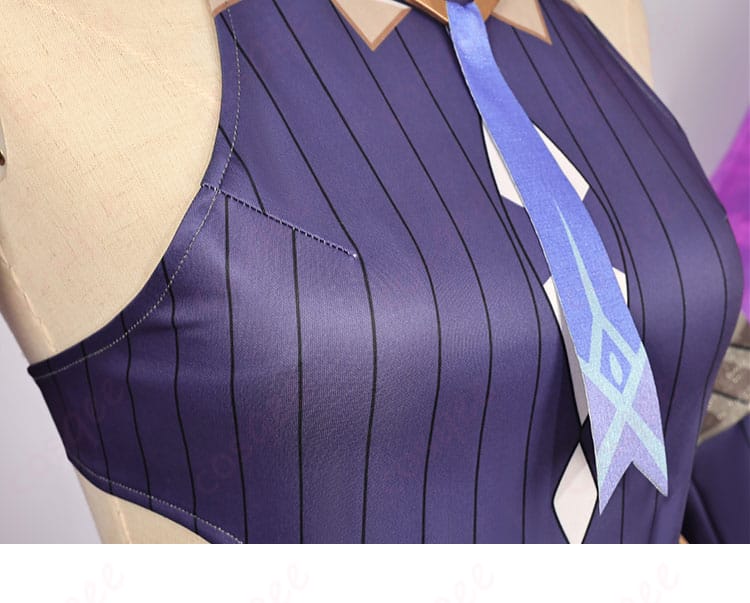 シトラリ コスプレ衣装 服の領帯装飾細部。キャラクターの特徴を再現した美しいディテール。