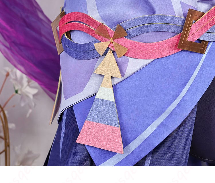 シトラリ コスプレ衣装 腰間の系帯装飾細部。シトラリのキャラクターに合った美しい装飾。