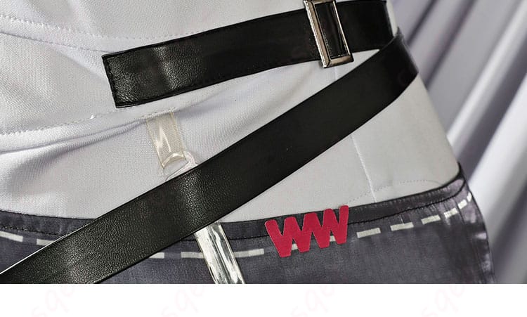 アークナイツ マルベリー コスプレ衣装 腰帯の装飾細部。リアルな質感と耐久性を誇るデザイン。